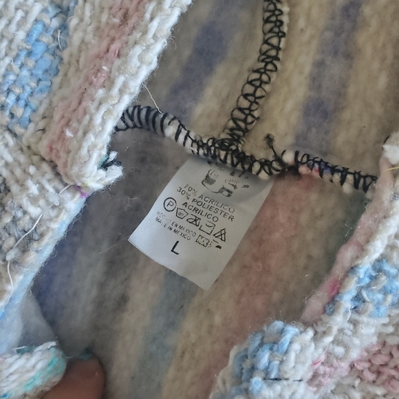 Striped Sweater Size Large - Picture 3 of 4